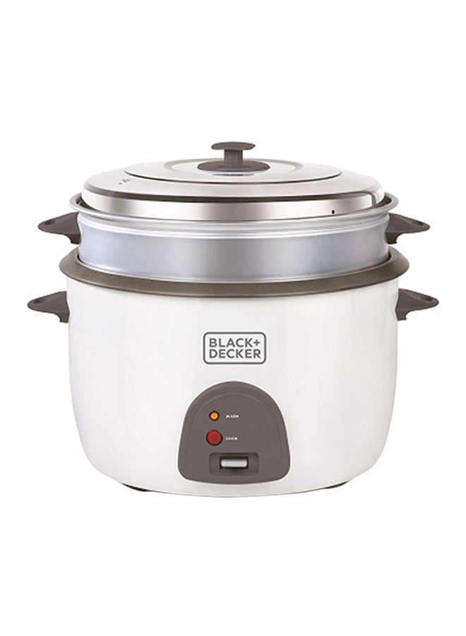 BLACK+DECKER - Non Stick Rice Cooker 2.5L RC1860-B5 With Dry Iron 1600W 2.5 L 1600.0 W F150-B5 White - Image 1