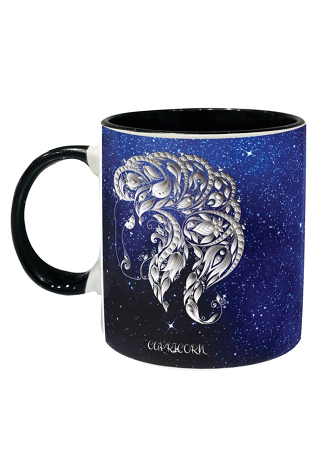 إمبريس قدح قهوة بطبعة برج الجدي أسود/أزرق/أبيض