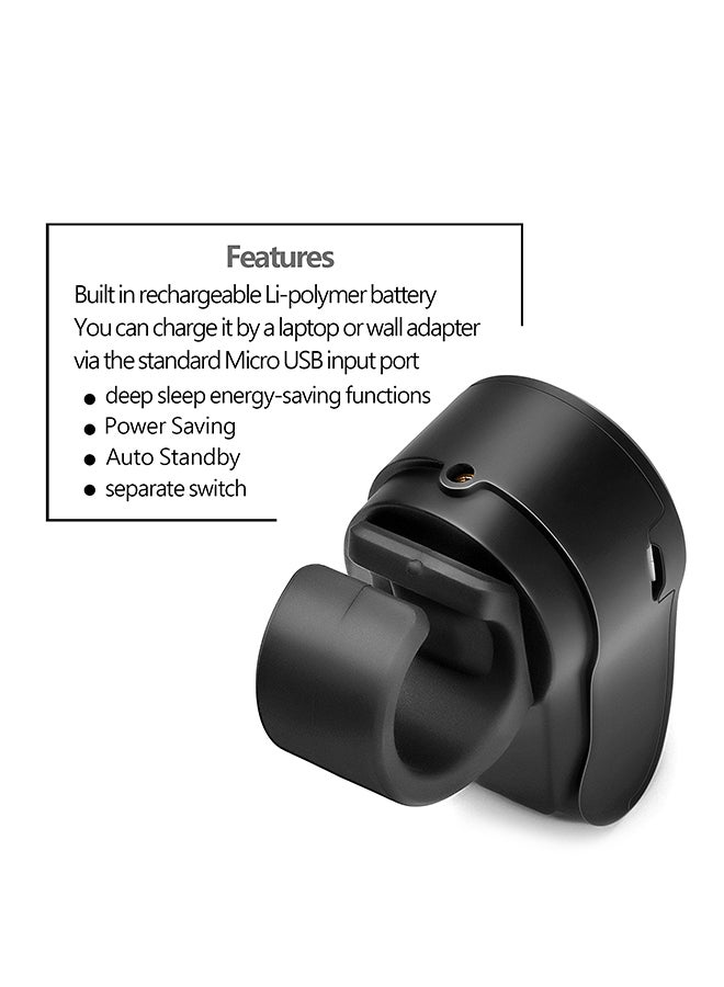 AMERTEER - Rechargeable Wireless Finger Ring Laser Presentation Pointer Black - Image 1