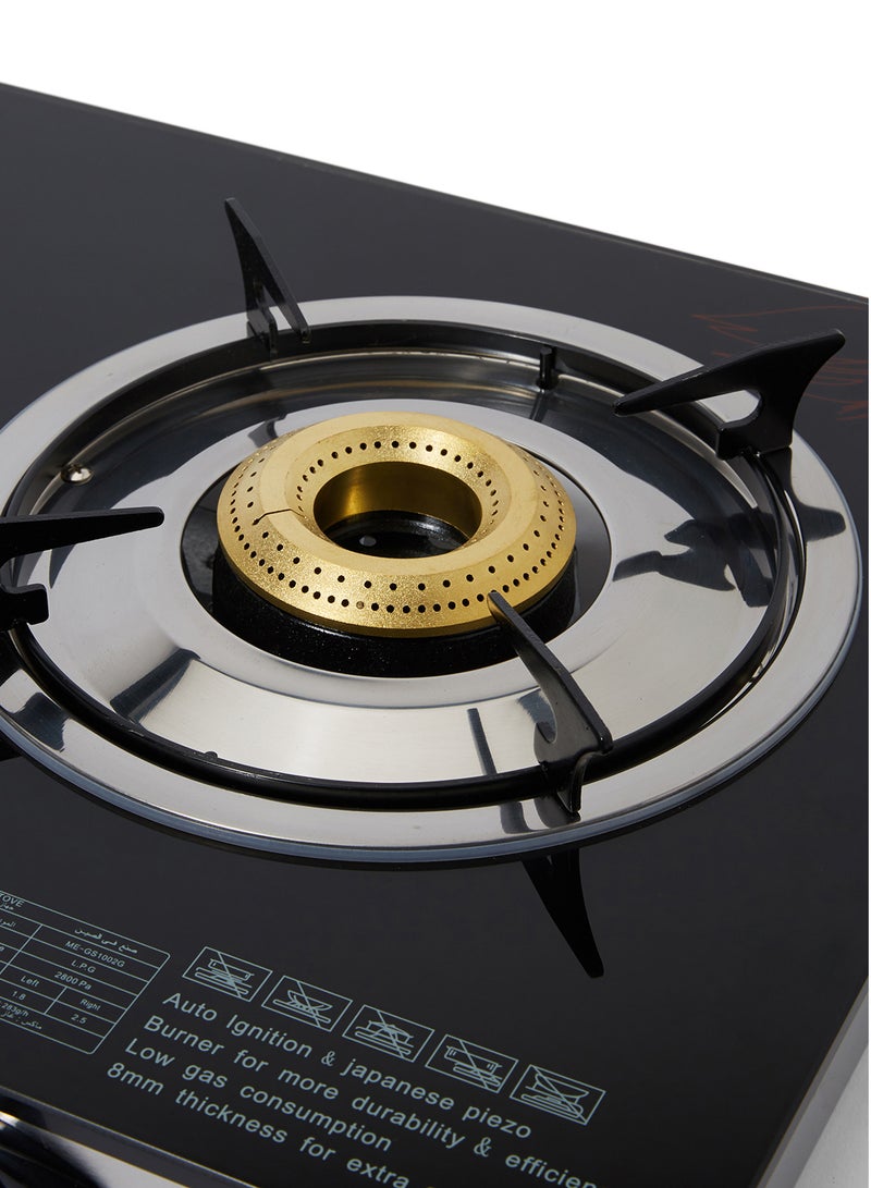 Mebashi 2-Burner Gas Stove ME-GS1002G Black/Red/Silver - Image 3