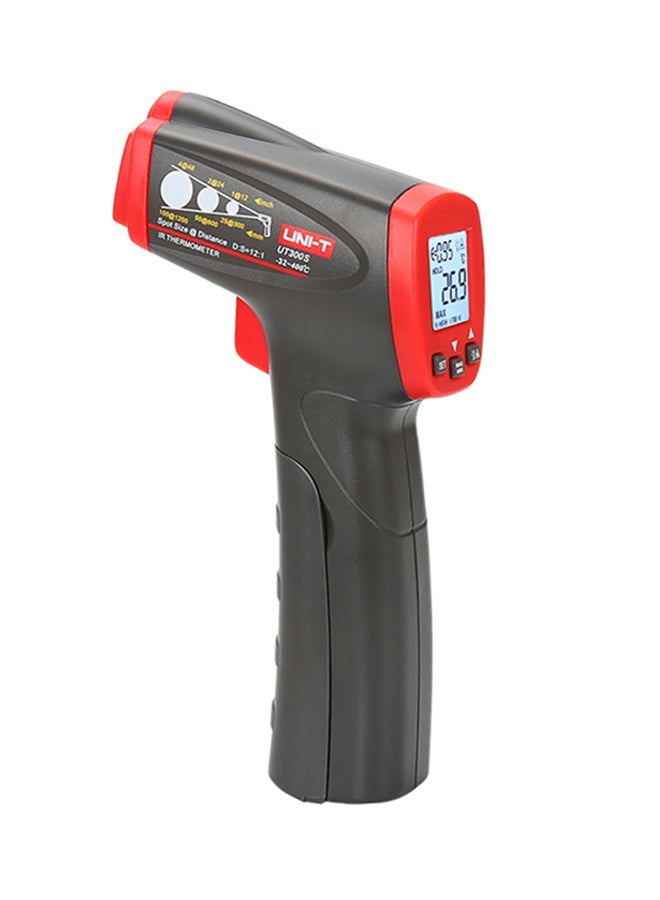 UNI-T - Digital Infrared Laser Thermometer UNI - T UT300S Black/Red 23.60×13.50×7.00centimeter - Image 1