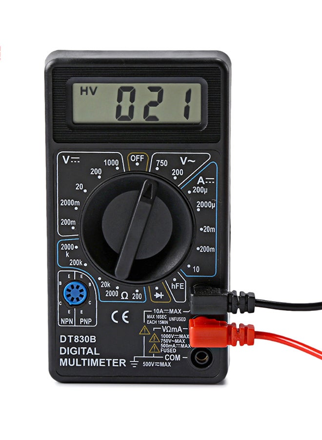 WHDZ Digital Multifunctional Tester DT830B Black 13.00×10.40×3.30centimeter - Image 1