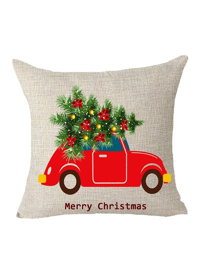 Decorative Pillow Cover cotton Beige 12x20inch  - Image 1