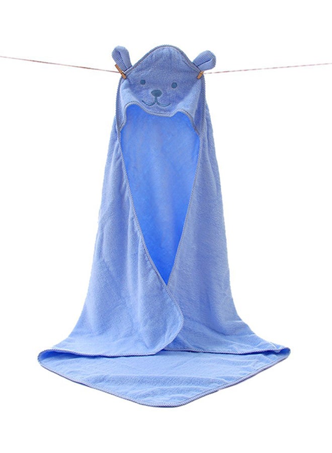 Generic Hooded Bath Towel Blue 90x90cm  - Image 2