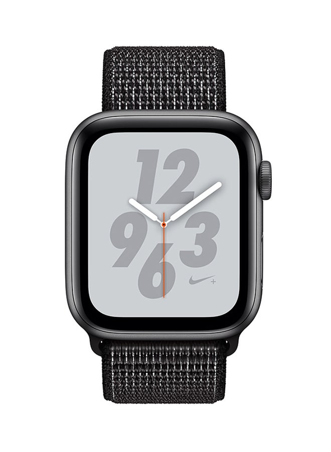Apple - Watch Nike Series 4 GPS Space Gray Aluminum Case With Nike Sport Loop 40mm Black - Image 1