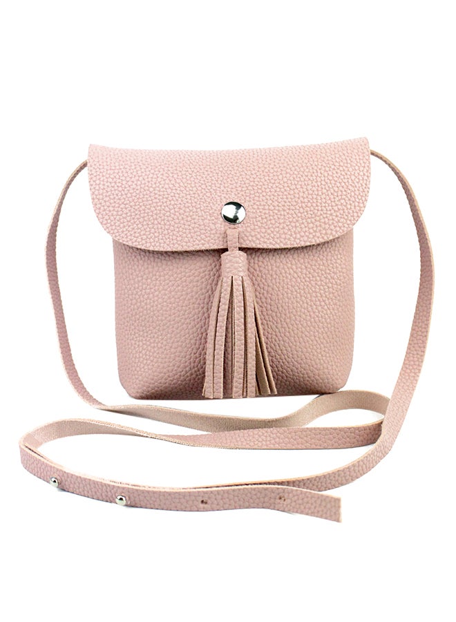 Adjustable Strap Crossbody Bag Pink