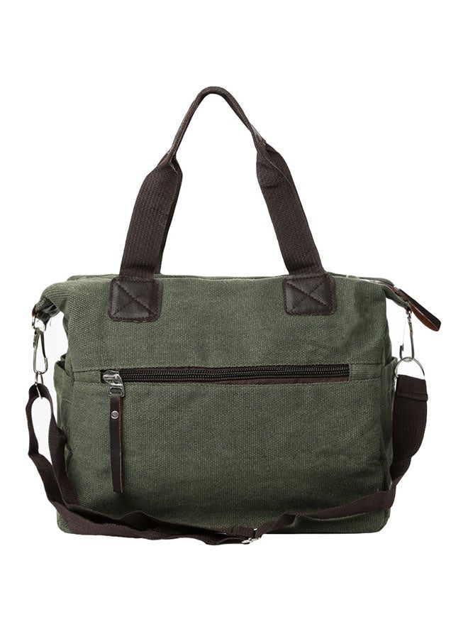 BAGGRA Zipper Closure Shoulder Bag Green - Image 2