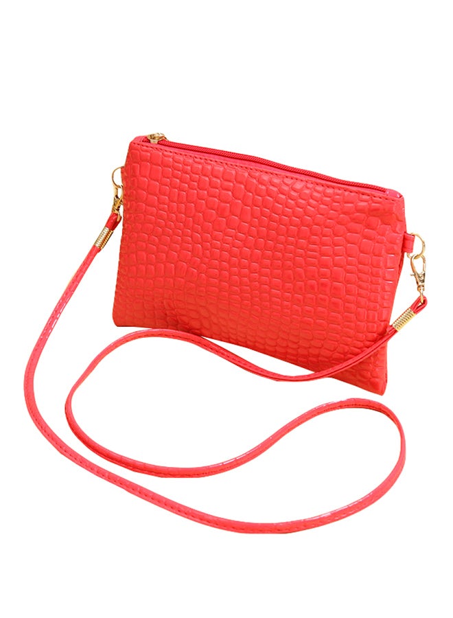 BAGGRA Pu Crossbody Bag Red - Image 1