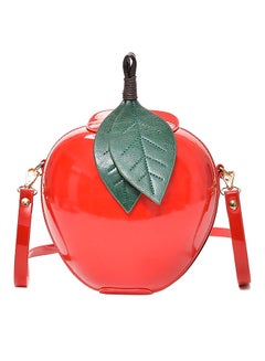 Zipper Closure Crossbody Bag Red