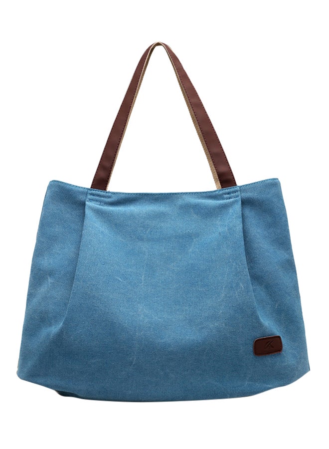 BAGGRA Stitched Detailed Crossbody Bag Blue - Image 1