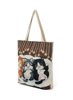BAGGRA Stitched Detailed Shopper/Tote Multicolour  - Image 2