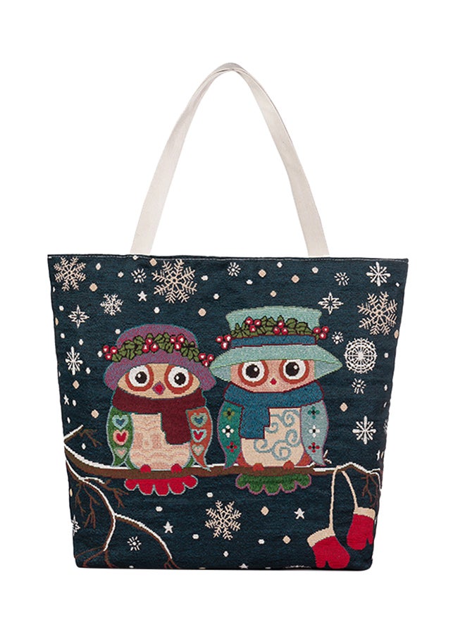 BAGGRA Stitched Detailed Shopper/Tote Multicolour - Image 1