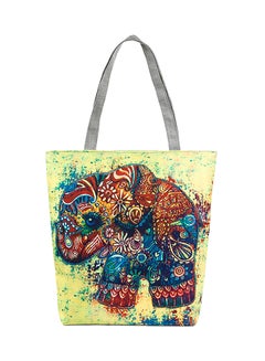 BAGGRA Elephant Pattern Shopper/Tote Multicolour  - Image 1