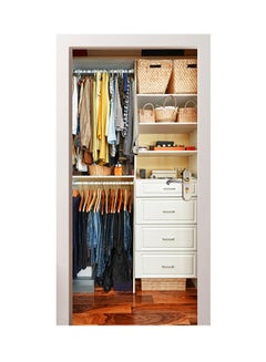 2 Piece Wardrobe Door Stickers Multicolour 38.5 x 200cm