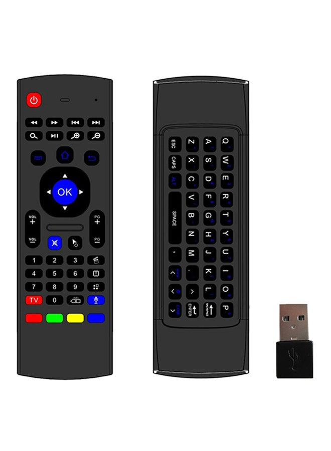 Generic - 2.4Ghz Wireless Remote Control Keyboard For XBMC Android TV Box Black - Image 1
