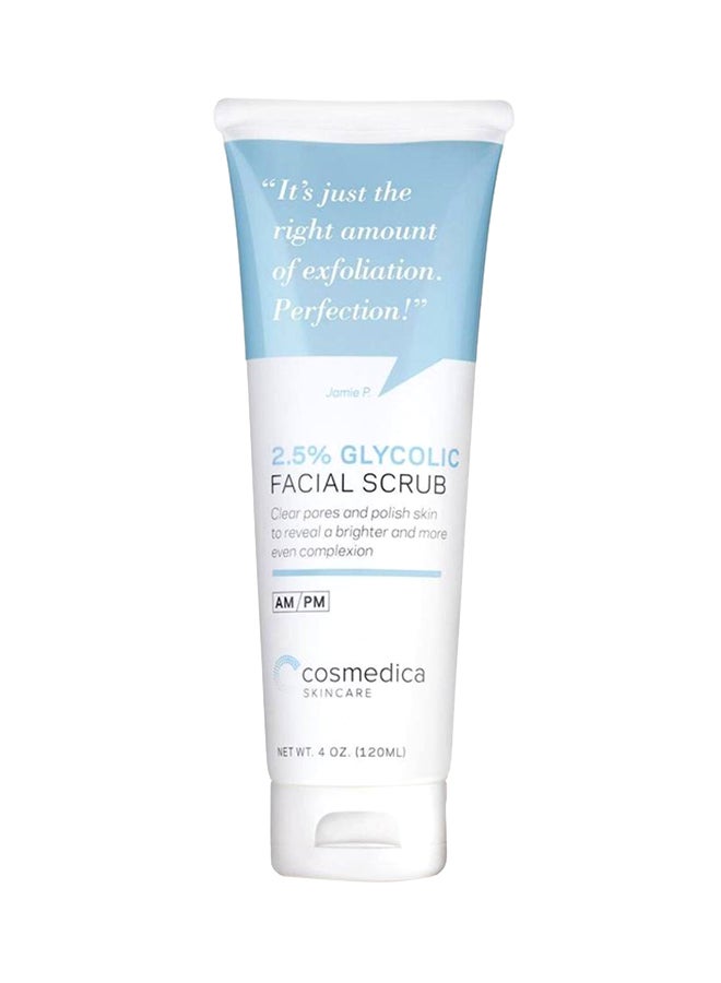 Cosmedica Skincare 2.5% Glycolic Facial Scrub 120ml  - Image 1