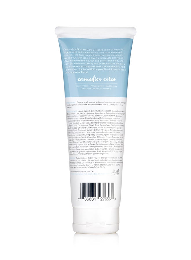 Cosmedica Skincare 2.5% Glycolic Facial Scrub 120ml  - Image 2