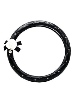 Y&D Crystal Flower Decor Steering Wheel Cover  - Image 1