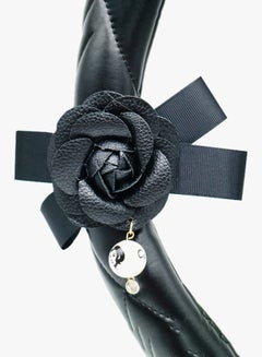 Y&D Crystal Flower Decor Steering Wheel Cover  - Image 3