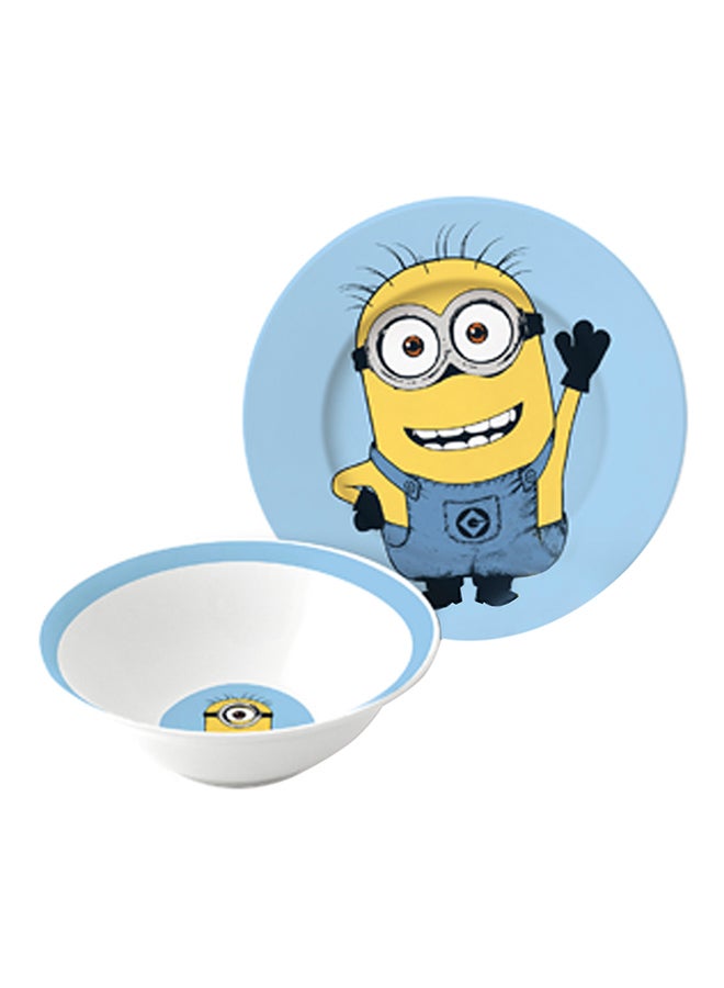 Disney 3-Piece Despicable Me Minions Snack Set Blue/White/Yellow - Image 2