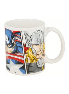 Avengers Printed Coffee Mug White/Blue/Grey