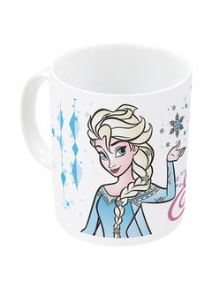 Disney Frozen Let The Magic Flow Printed Coffee Mug White/Beige/Blue  - Image 1