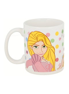 Disney Princess Printed Mug White/Blue/Yellow 325ml  - Image 1