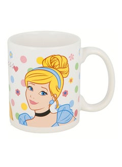 Disney Princess Printed Mug White/Blue/Yellow 325ml  - Image 2