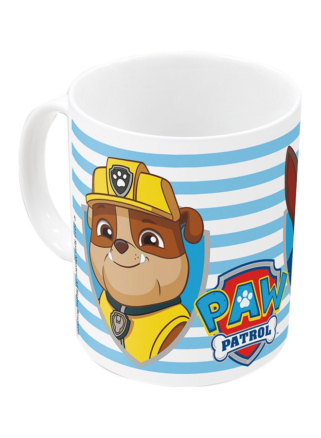 Disney Paw Patrol Design Mug White/Blue/Red - Image 1
