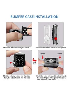 LNKOO Protective Dustproof Case Cover For Apple Watch Series 2/3 38mm Clear  - Image 3