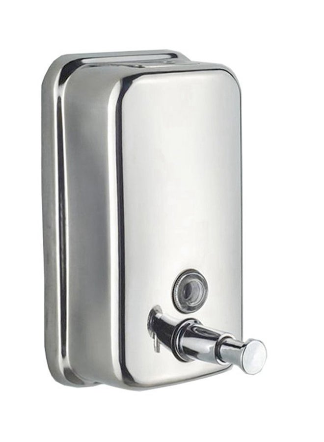 Manual Wall Mount Soap Dispenser Silver 15.00 x 9.00 x 5.00centimeter - Image 1