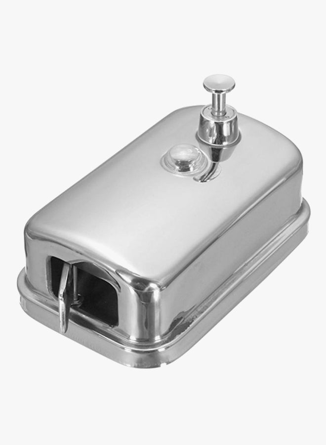Manual Wall Mount Soap Dispenser Silver 15.00 x 9.00 x 5.00centimeter - Image 2