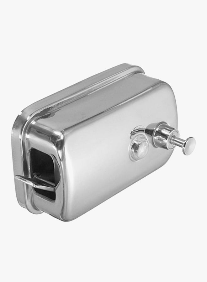 Manual Wall Mount Soap Dispenser Silver 15.00 x 9.00 x 5.00centimeter - Image 3