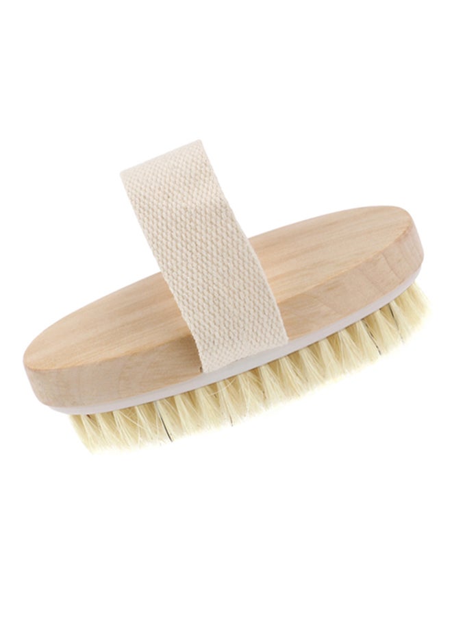 Wooden Shower Brush Beige 12.5X6.6X4cm  - Image 1
