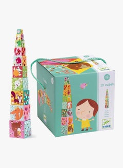 DJECO Forest Cubes Stacking Toy  - Image 3