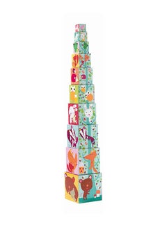DJECO Forest Cubes Stacking Toy  - Image 1