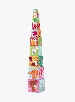 DJECO Forest Cubes Stacking Toy  - Image 2