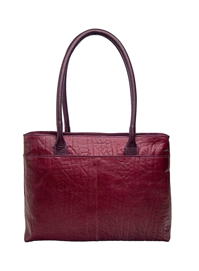 Hidesign - Yangtze Tote Bag Burgundy - Image 1