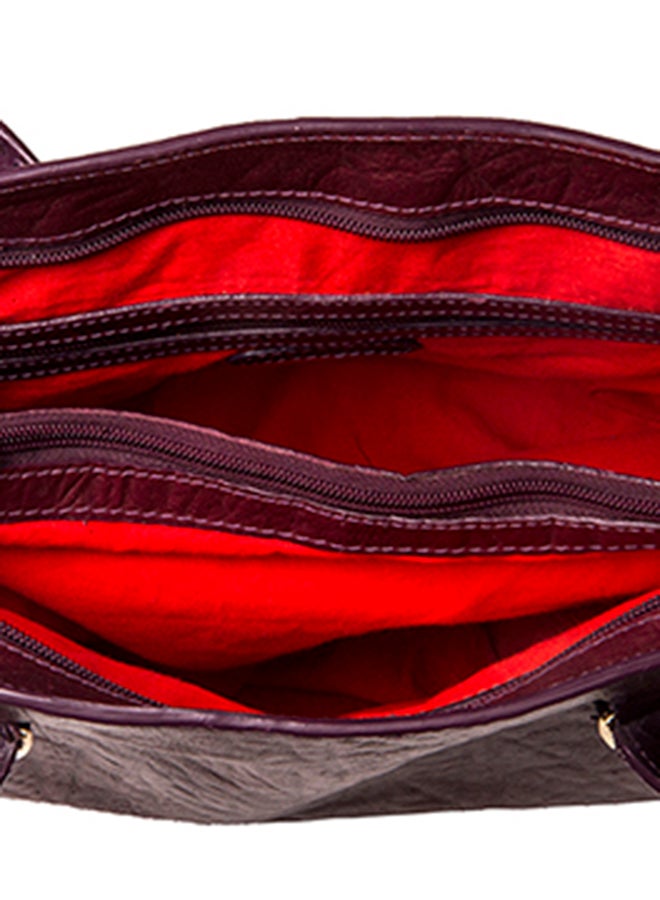 Hidesign - Yangtze Tote Bag Burgundy - Image 1