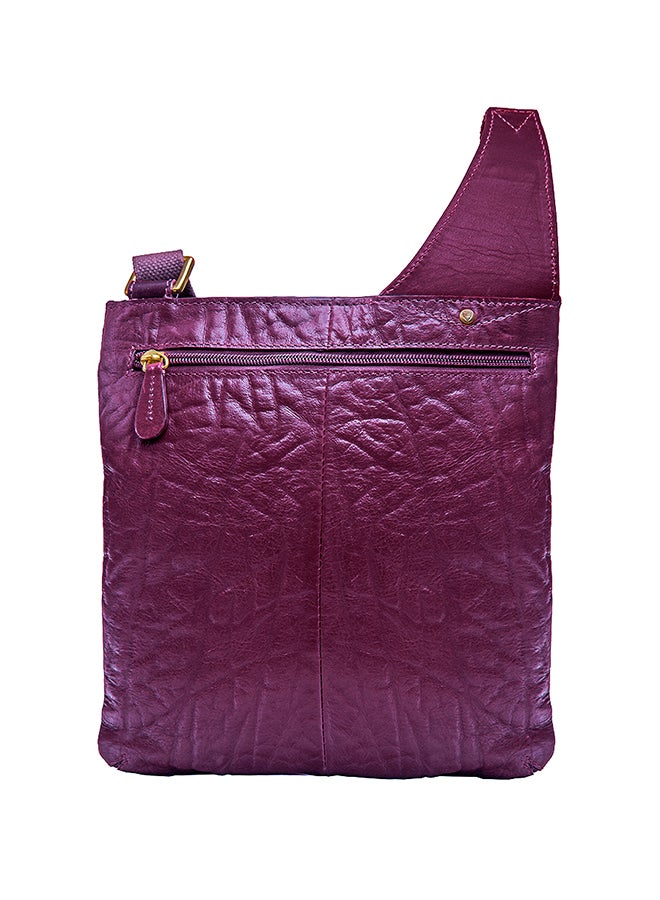 Hidesign Yangtze Crossbody Bag Aubergine  - Image 2