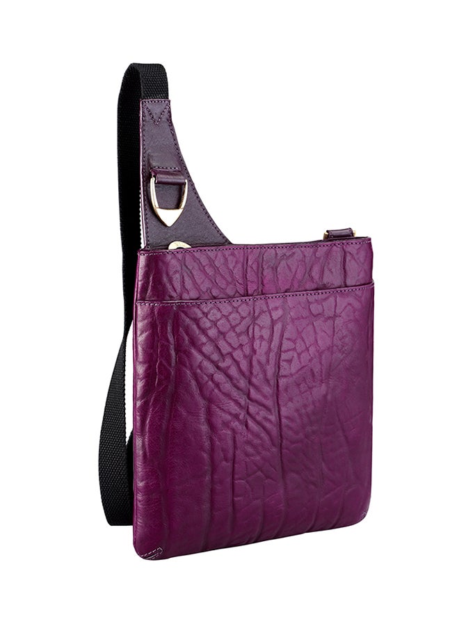 Hidesign Yangtze Crossbody Bag Aubergine  - Image 3