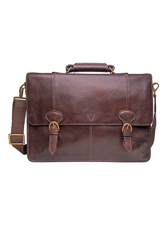 Hidesign - Parker 03 Leather Briefcase Brown - Image 1