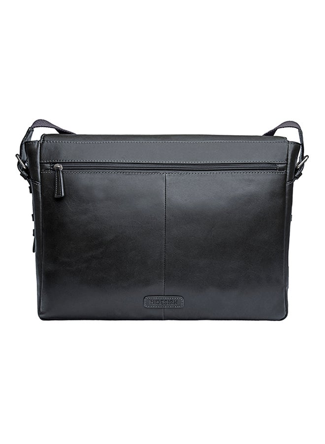 Hidesign - Cooper Leather Messenger Bag Black - Image 1