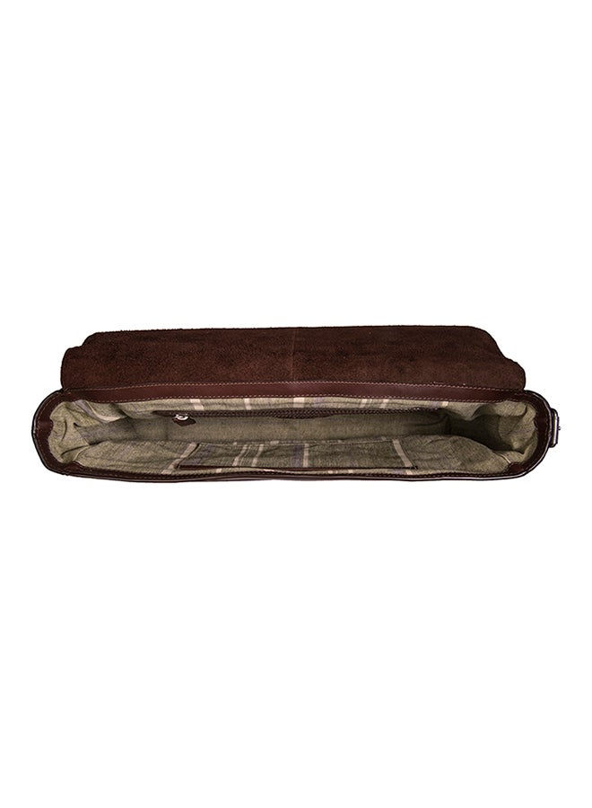Hidesign - Cooper Leather Messenger Bag Brown - Image 1