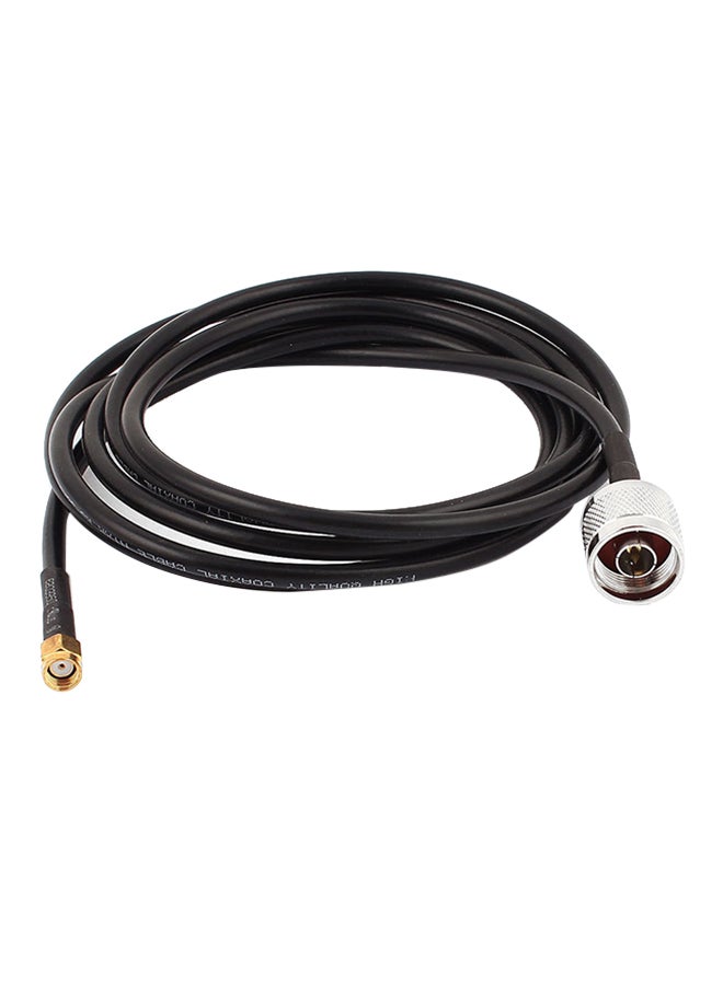 RG58 Connecting Cable From Antenna To SMA Male-R Router Gold/Black/Silver 