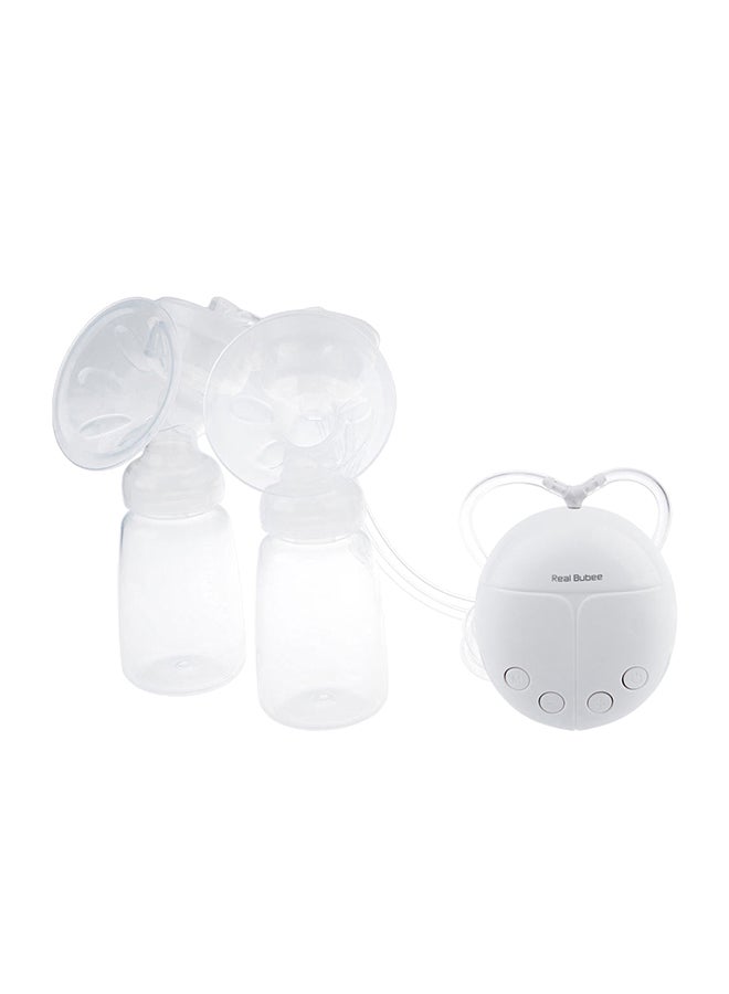 RealBubee Powerful Double Intelligent Microcomputer USB Electric Breast Pump with Milk Bottle - Image 1