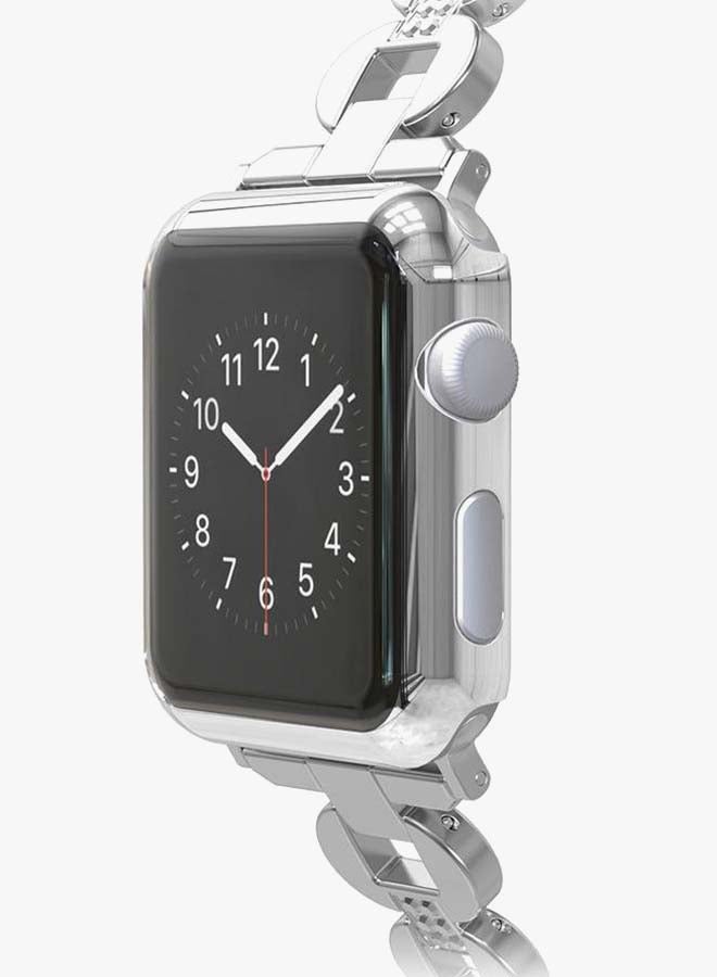 SAPU Screen Protector For Apple Watch Series 3 38mm Clear/Silver  - Image 3