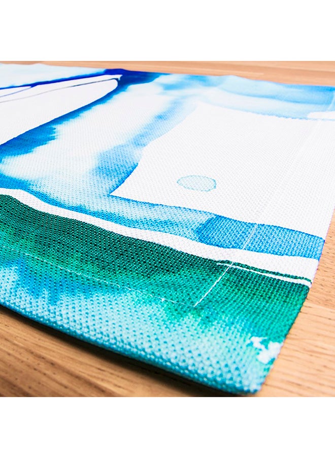 Biggdesign 2-Pieces Anemoss Pupa Printed Place Mat Blue/White 35x50cm  - Image 2