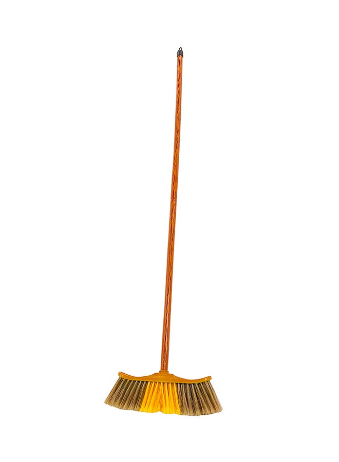 Wooden Floor Cleaning Broomstick Brown/Yellow 90x34 سمcm