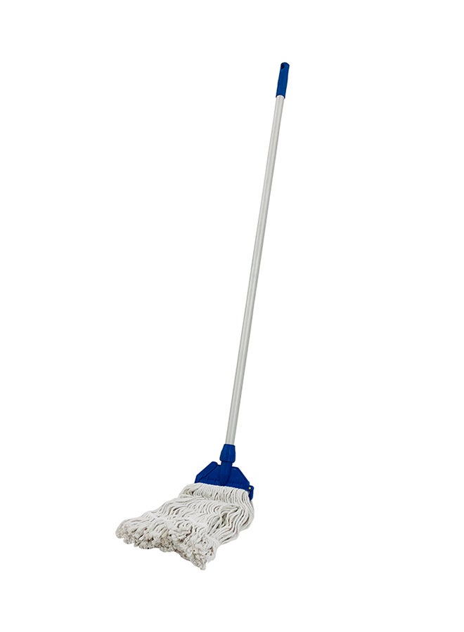 ALMUFARREJ Floor Cleaning Wet Mop With Stick White/Blue  - Image 1